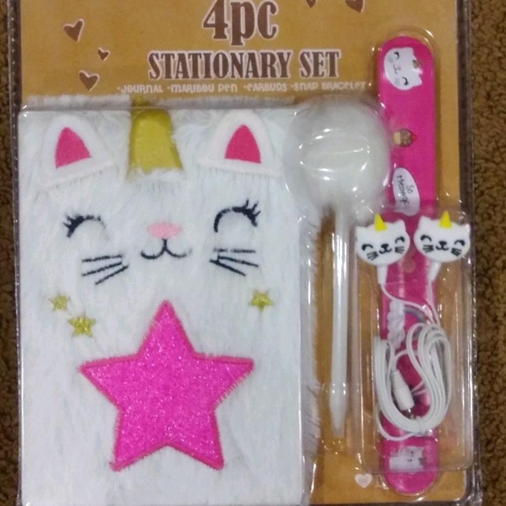 Girls 4 piece Stationery Set